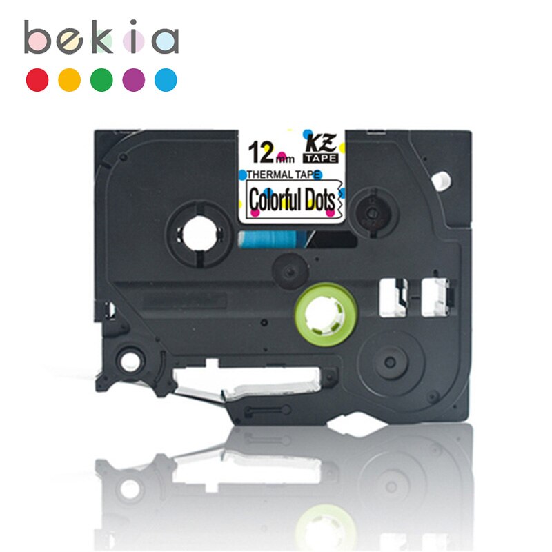 Beautiful patterns compatible laminated tze 131 tze 231 tze 631 12mm tze tape tze -231 tz-231 for brother p-touch printer label tape: Colorful dots