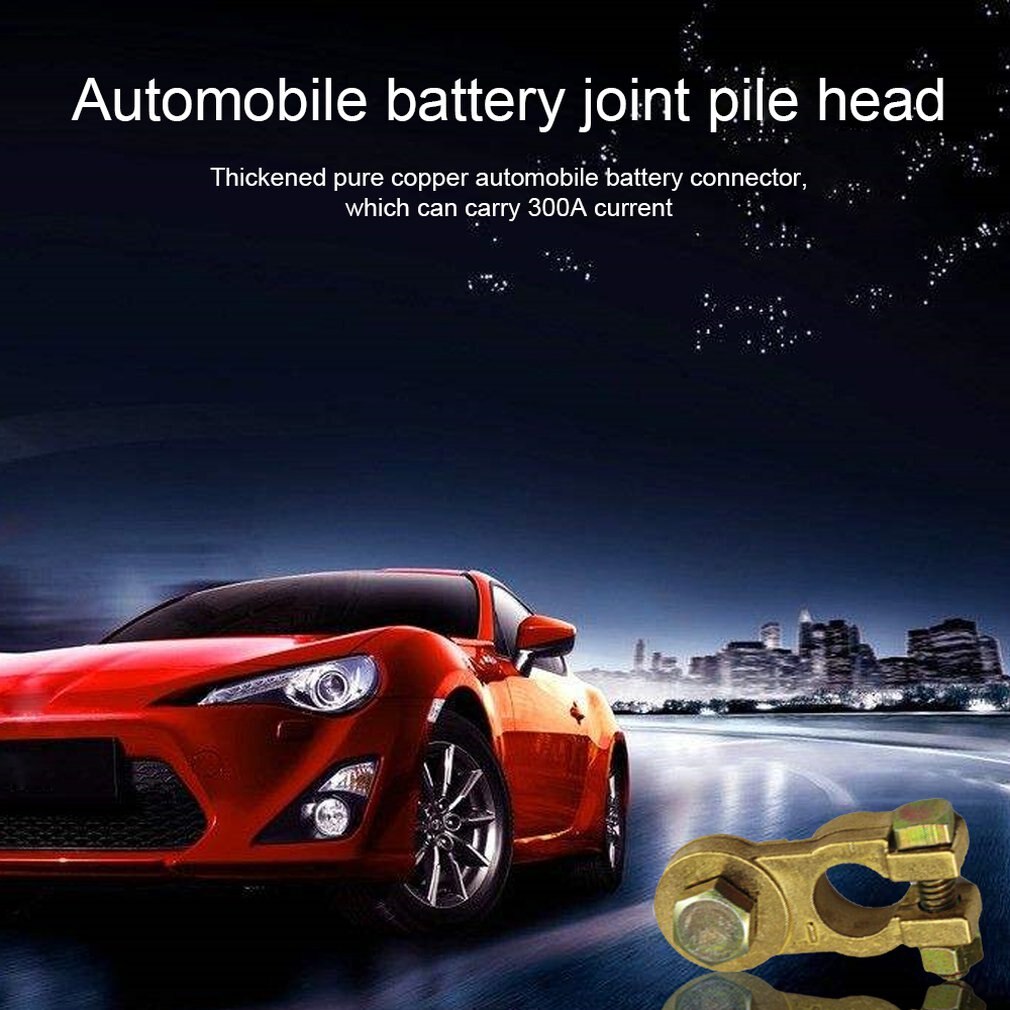 Verdikte Zuiver Koper Auto Batterij Connector Clip Batterij Terminal Stapel Hoofd Batterij Tang Batterij Hoofd Corrosiebestendigheid