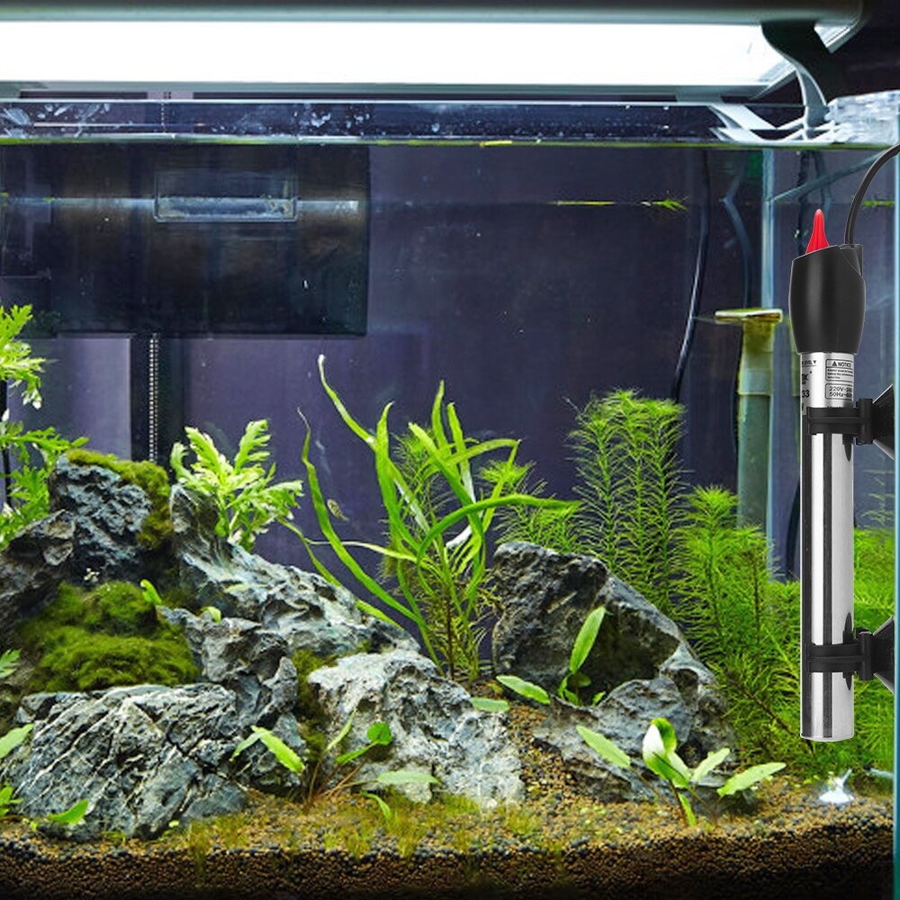 Calentador de agua sumergible para acuario, termostato de varilla de calentamiento de temperatura constante para tanque de peces de tortuga, 220V
