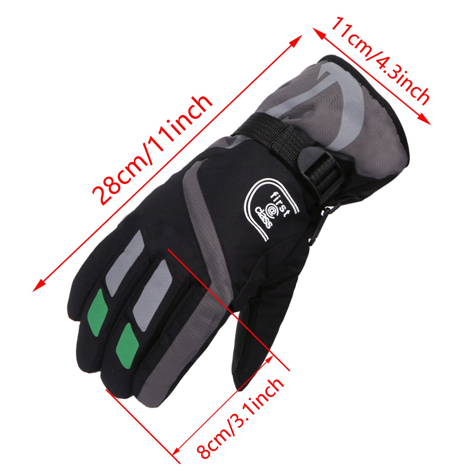 Guantes de esquí Extra gruesos para hombre y mujer, manoplas para esquí, Snowboard, nieve, deportes de invierno, cálidos, impermeables, de cuero de imitación