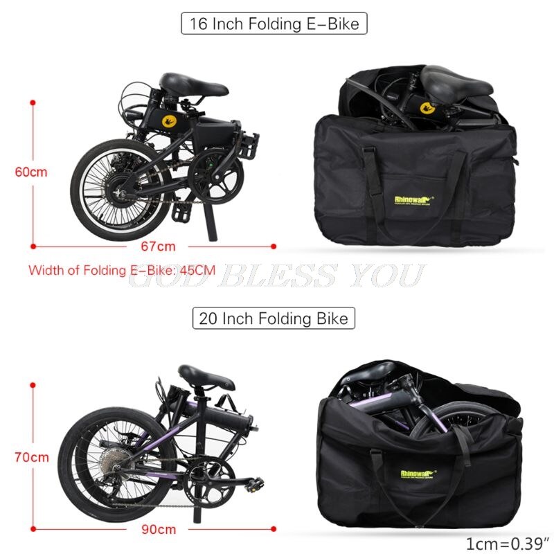 Bolsa de bicicleta plegable-maleta impermeable para bicicleta, bolsa de transporte para bicicleta al aire libre, adecuada para viaje en tren y coche,