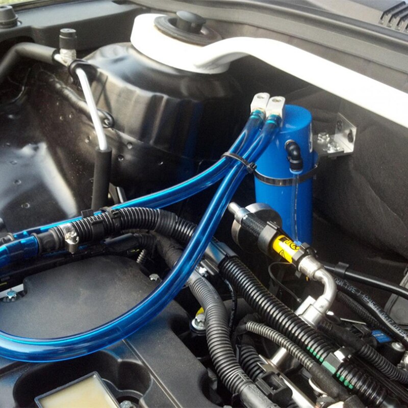 350ML Aluminum Racing Oil Catch Tank Can Round Can Reservoir Turbo Oil Catch Can Can Catch Universal