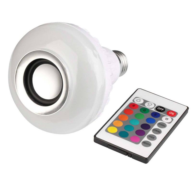 E27 Draadloze Bluetooth Speaker 12 W RGB Lamp LED Lamp 110 V 220 V Smart Led Licht Muziek Speler audio Afstandsbediening