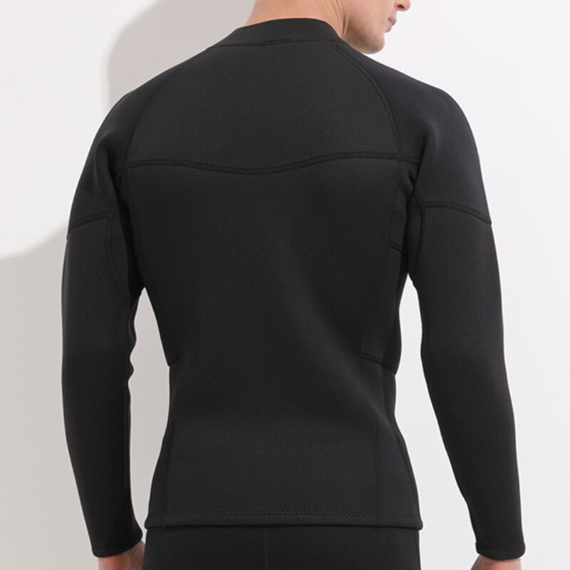 Men's 3mm Split Wetsuit - 2 Piece Long Sleeve Top & Pants - Snorkeling Diving Suit
