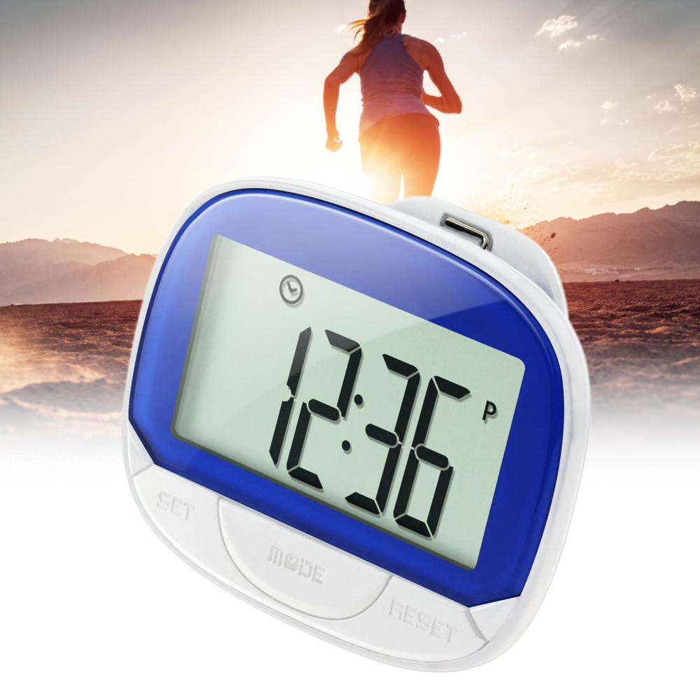 Step Counter Digits Display High Clearly Accessory Distance Counting Calories Step Counter with Clip for Elder