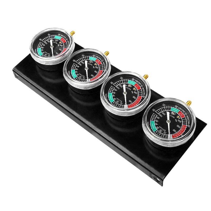 4pcs/lot Black Motorcycle Carburetor Synchronizer Tool W/Hose Kit For Honda/Yamaha/Suzuki/Harley