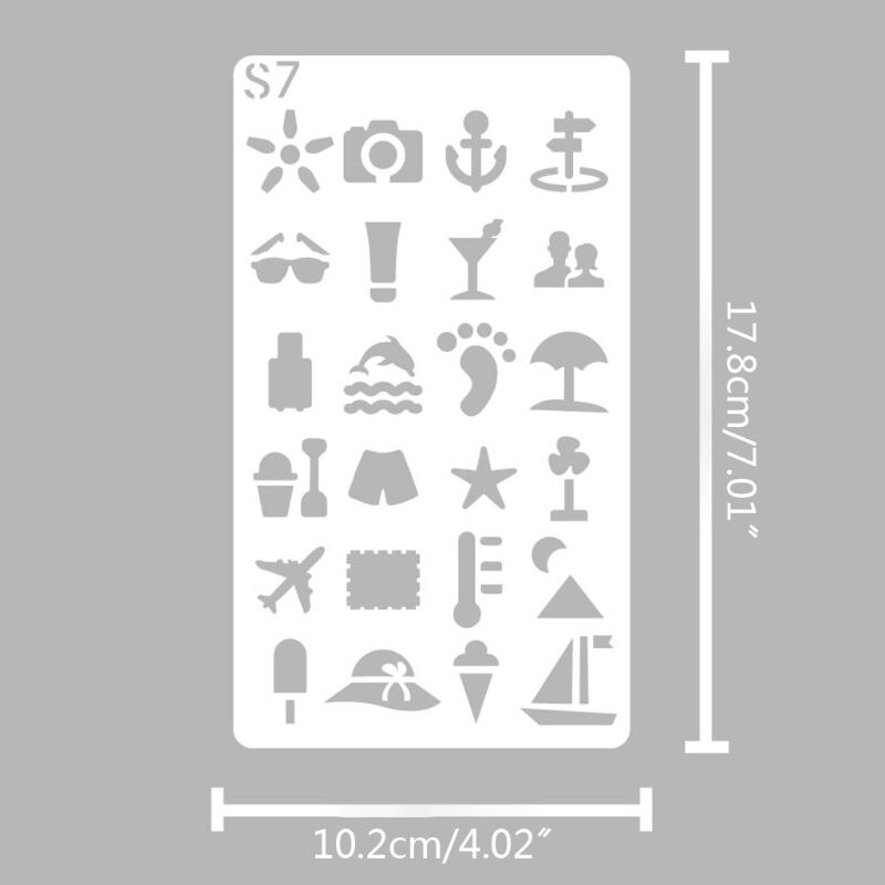 24 Stks/set Hollow Tekening Sjabloon Stencil Schilderen Embossing Scrapbooking Diy