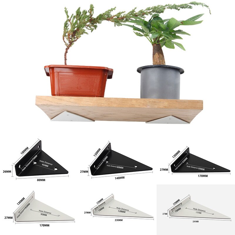 Triangle Invisible Bracket Support Wall Shelves Mount Tripod Partition Right Angle Fixed Bear Shelf Hardware Fit Furniture Mount
