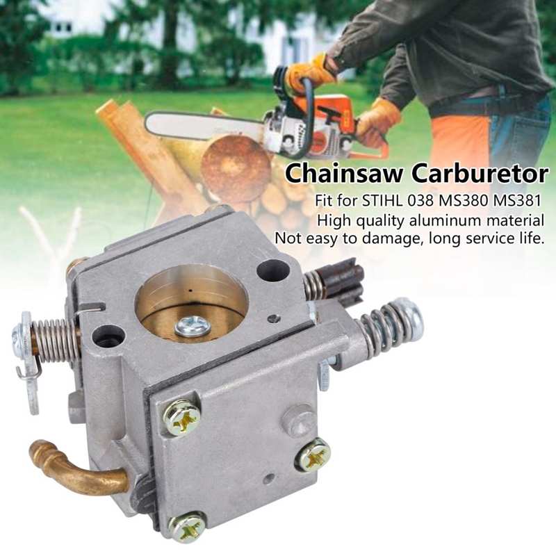 Carburador carb substituição apto para stihl 038 ms380 ms381 motosserra carburador acessórios peças ferramenta de jardinagem