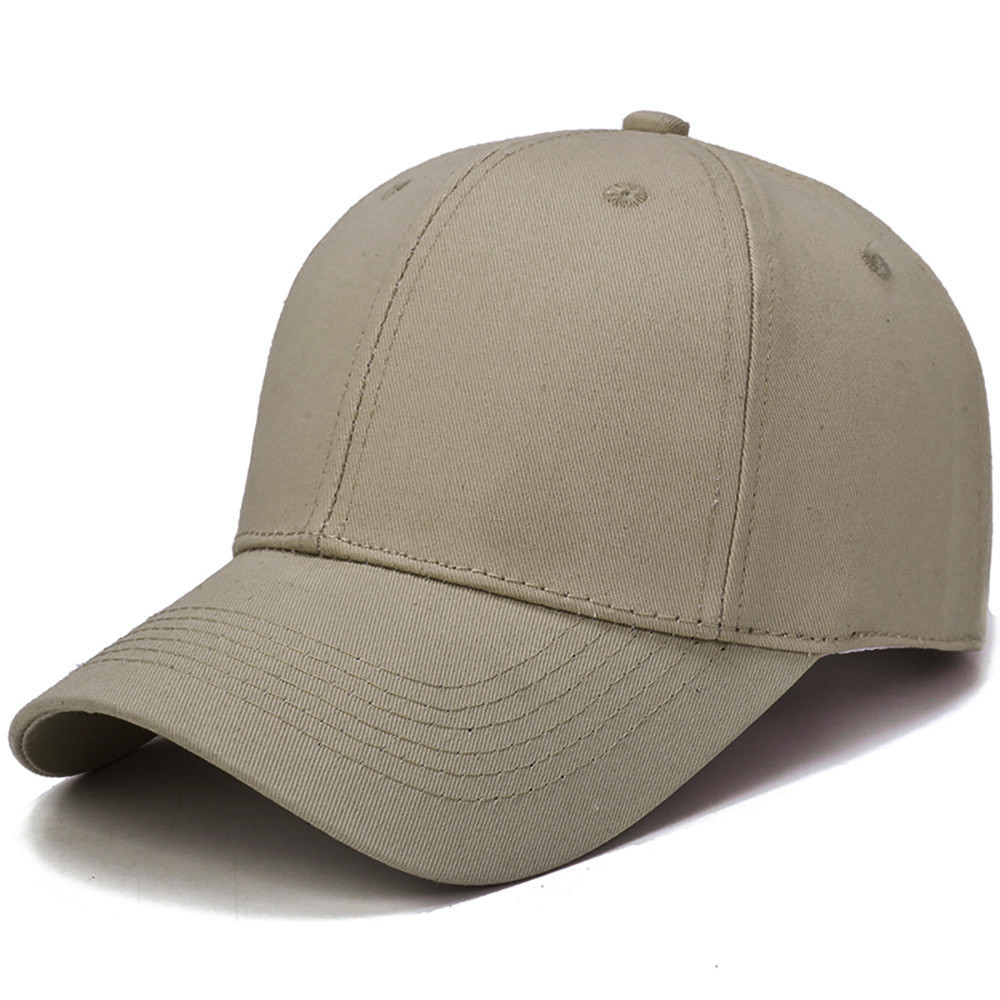 Berretto Da Baseball di modo Degli Uomini Delle Donne Della Protezione di Estate Uomo Del Cappello Del Cotone Regolabile Unisex di Snapback di Hip-Hop di Colore Solido Cappelli Outdoor caps: Khaki