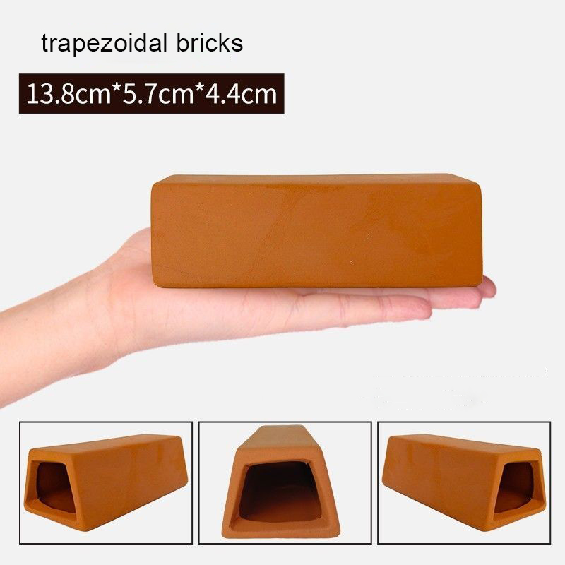 Keramiek Tank Vis Incuberen Hatch Fokken Grot Garnalen Onderdak Aquarium Decoratie Aquarium Accessoires Klei Paaien Kasteel: Rood