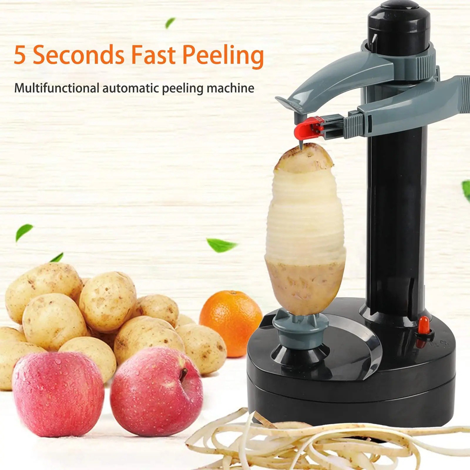Elektrische Aardappelschilers Automatische Roterende Appelschiller Aardappelschilmachine Automatische Fruitgroenten Keukenschilgereedschap