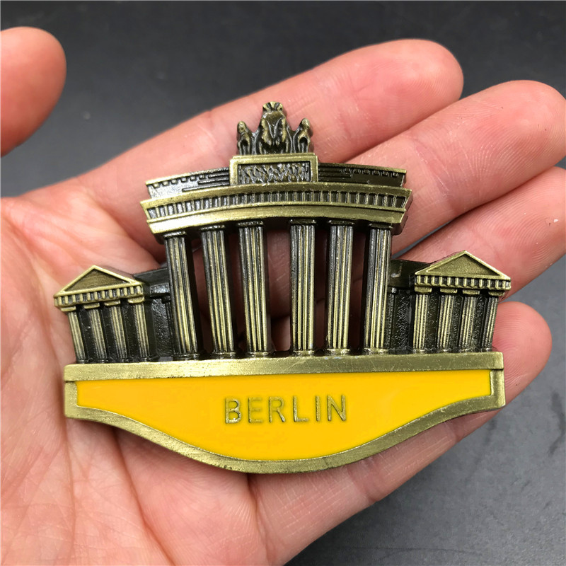 Country Fridge Magnets Germany Berlin Budapest Tourist souvenir Fridge Magnet Sticker World Travel Collection Magnetic: green
