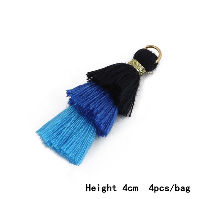 Nieuwste 3 lagen polyester katoenen kwastjes bedels voor oorbellen ketting sieraden doe-het-zelf bevindingen maken rugzak decoratie: 10
