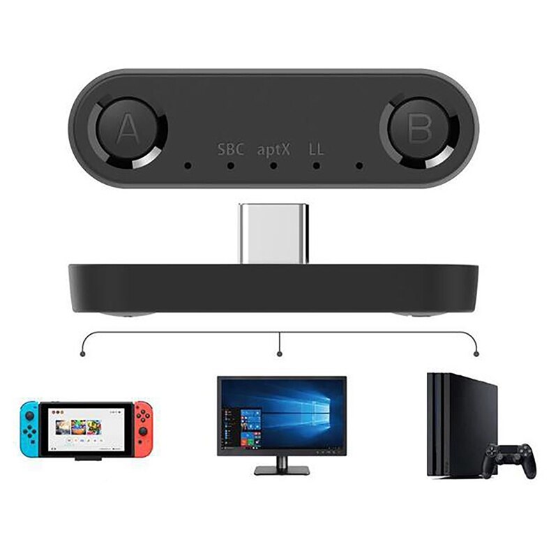 INWA Type-C Wireless Connection for Switch Bluetooth Transmitter PS4/PC/Game Converter 5.0 o Adapter