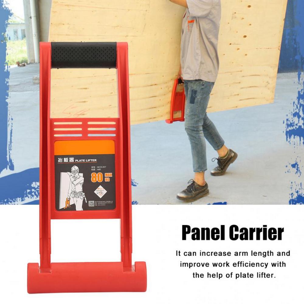 Portador de Panel gigante, herramienta de carga de 80kg, alicates de soporte de Panel, mango de paneles de yeso, colcha de madera contrachapada para llevar