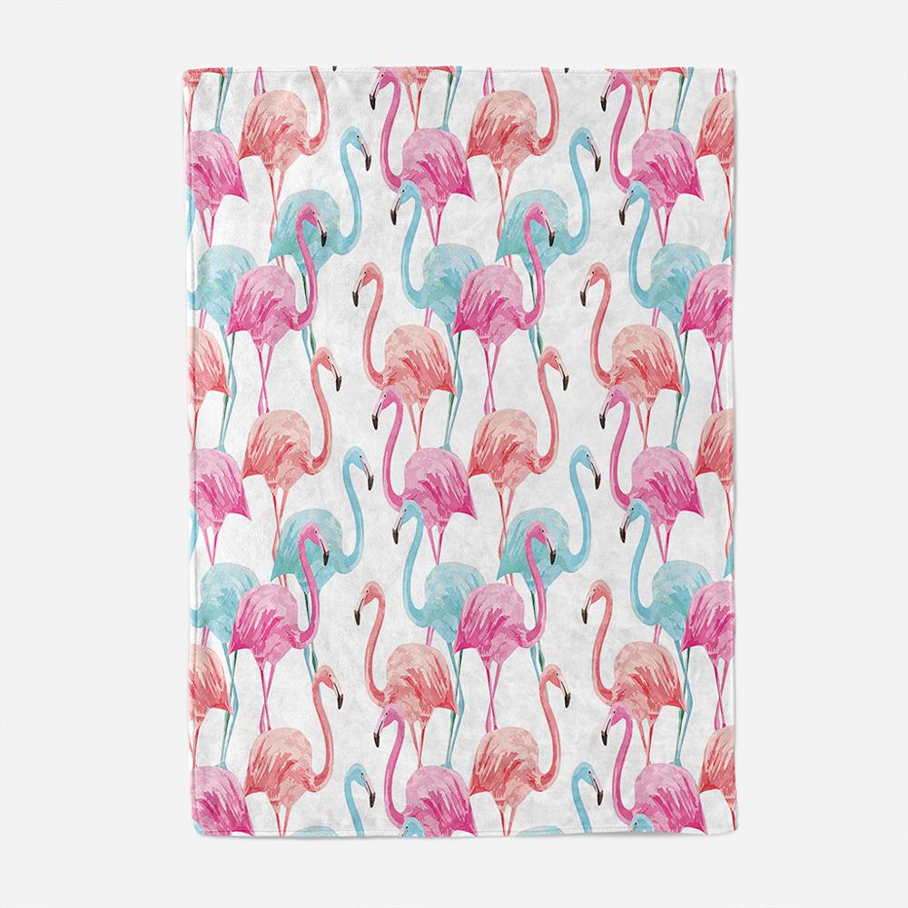 Onglyp flamingo flannel tæppe hyggeligt sengetøj tæpper varm plys sofa sovesofa rejsetæppe kaster blød sengetæppe hjem indretning