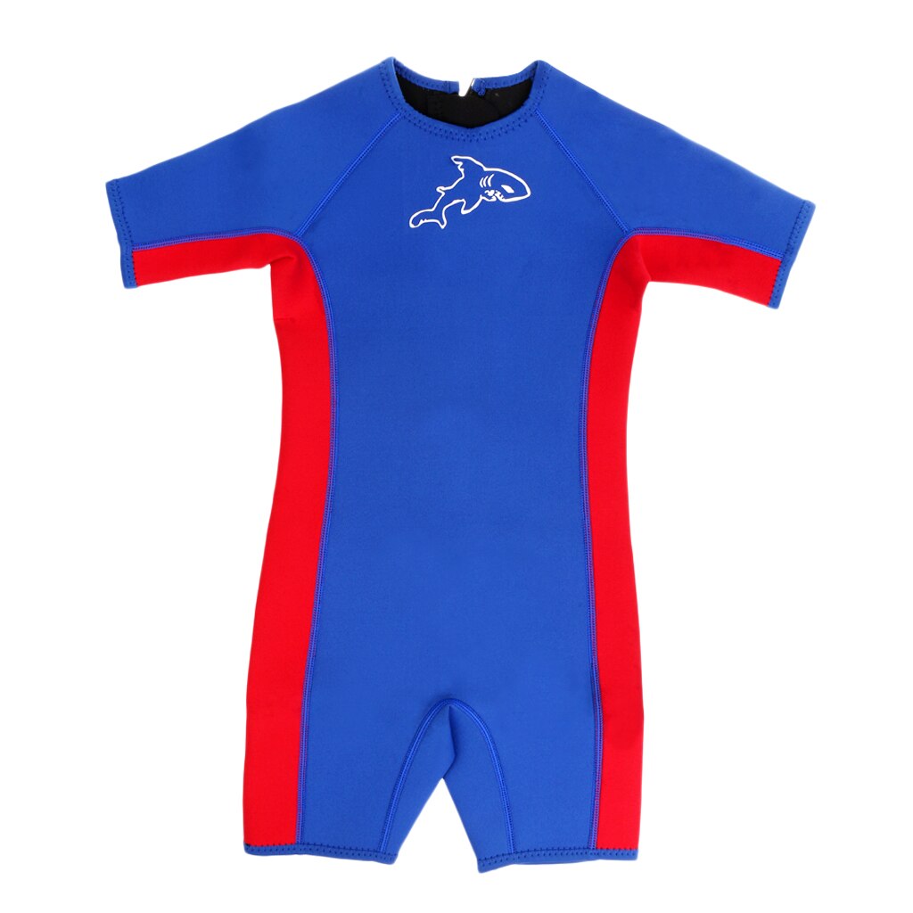 Kinderen Kids Peuter Shorty Surfen Zwemmen Duiken Wetsuit Jumpsuit Blauw Xxs/Xs/S/M/L/xl/Xxl/Xxxl