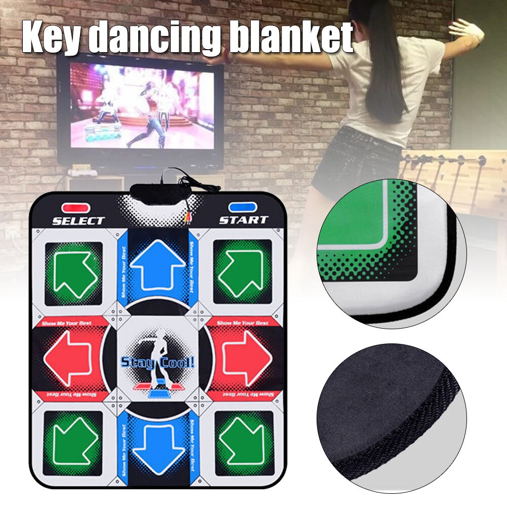 Non-slip Dancing Deken Dansmat Dansmat Dansen Stap Pads Naar Pc Met Usb EDF88: Default Title