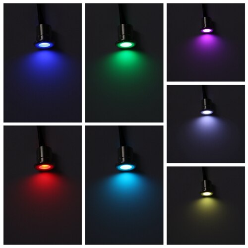 Stainless Steel Floor Lights Landscape Outdoor Path Light 12V LED Garden Lighting 0.8W Recessed Patio Pavers Light IP67: changeable