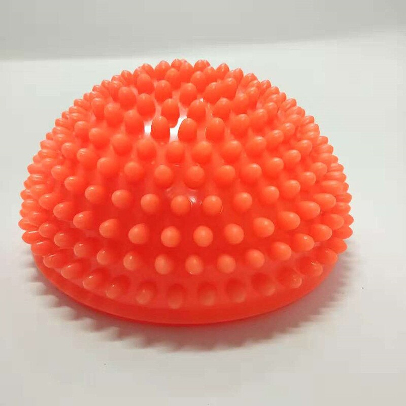 Los niños hemisferio piedras punta masaje Fitball bola Balance media pelota para Yoga de integración sensorial bola juegos deportes Juguetes: Naranja