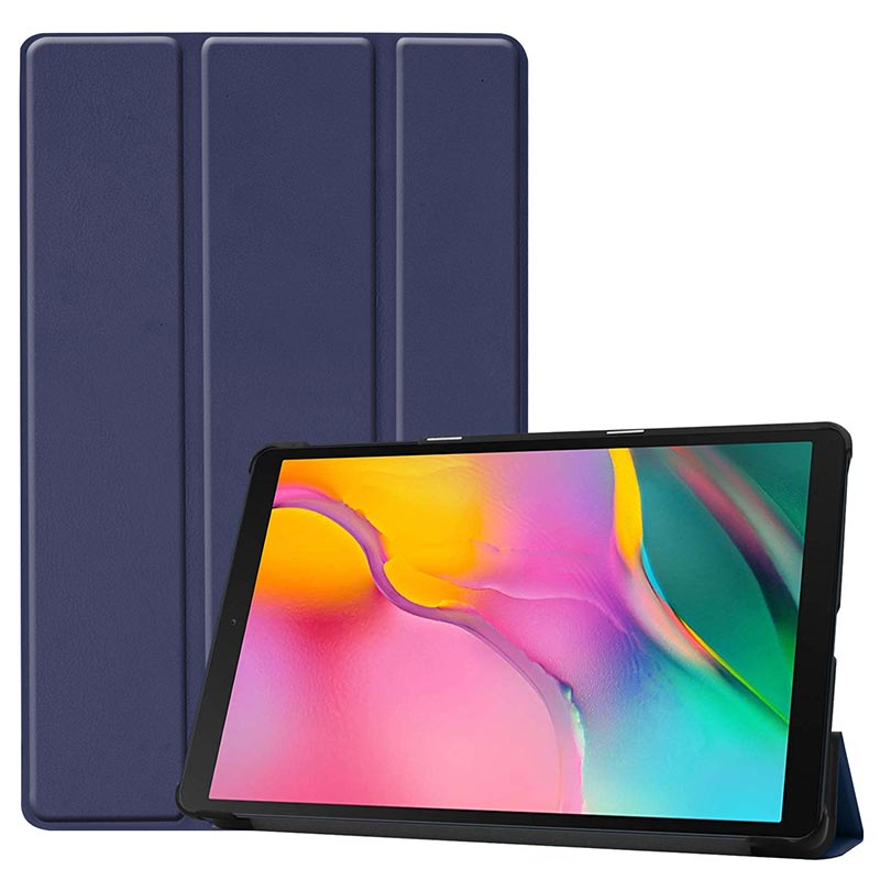 For Samsung Galaxy Tab A 10.1 inch Case Ultra Slim Leather Magnetic Stand Cover For Samsung Tab SM-T510 SM-T515 Funda Capa: Navy blue