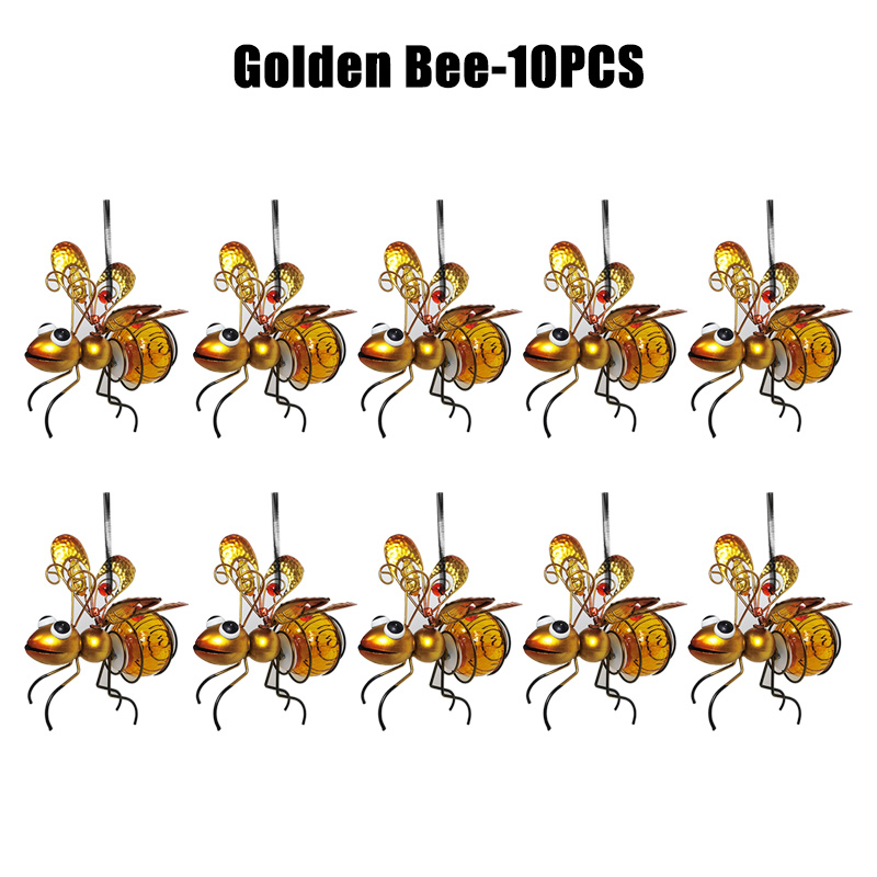 10 Stück Solar- betriebene Insekten lampe hängen fliegende Insekten Lampe Ich bin Freien Garten Insekt Licht Ornament für Rasen Sommer Party Hochzeit Deko: Kaffee