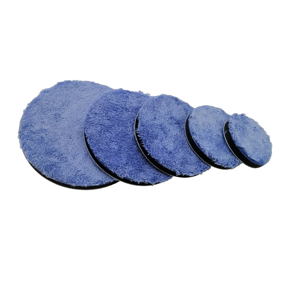 3/4/5/6/7inch Microfiber Polishing Pad Pack 10 Polishing Buffing Pad Kits Micro Fiber For DA/RO Car Polisher