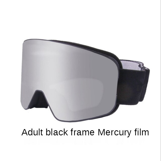 Lunettes de Snowboard à revêtement cylindrique pour adultes, lunettes de Ski Ka myopie, Double couche anti-brouillard, style Parent-enfant: aldult Ski goggles A