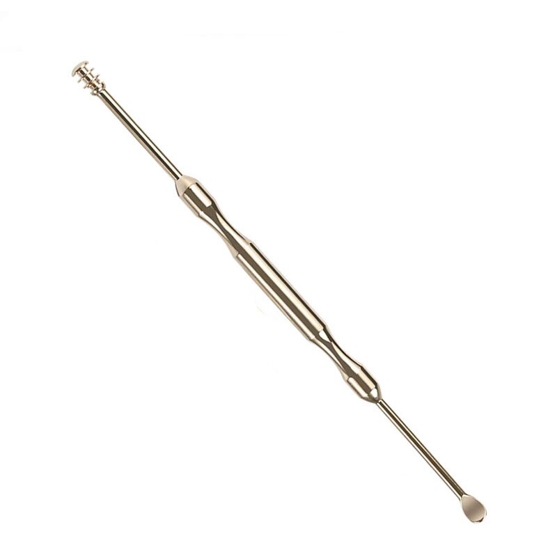 Portable Ear Wax Cleaner Ear Massage Earpick Earwax Removal Tool Stainless Steel Earwax Remover Health Care Tool: 1