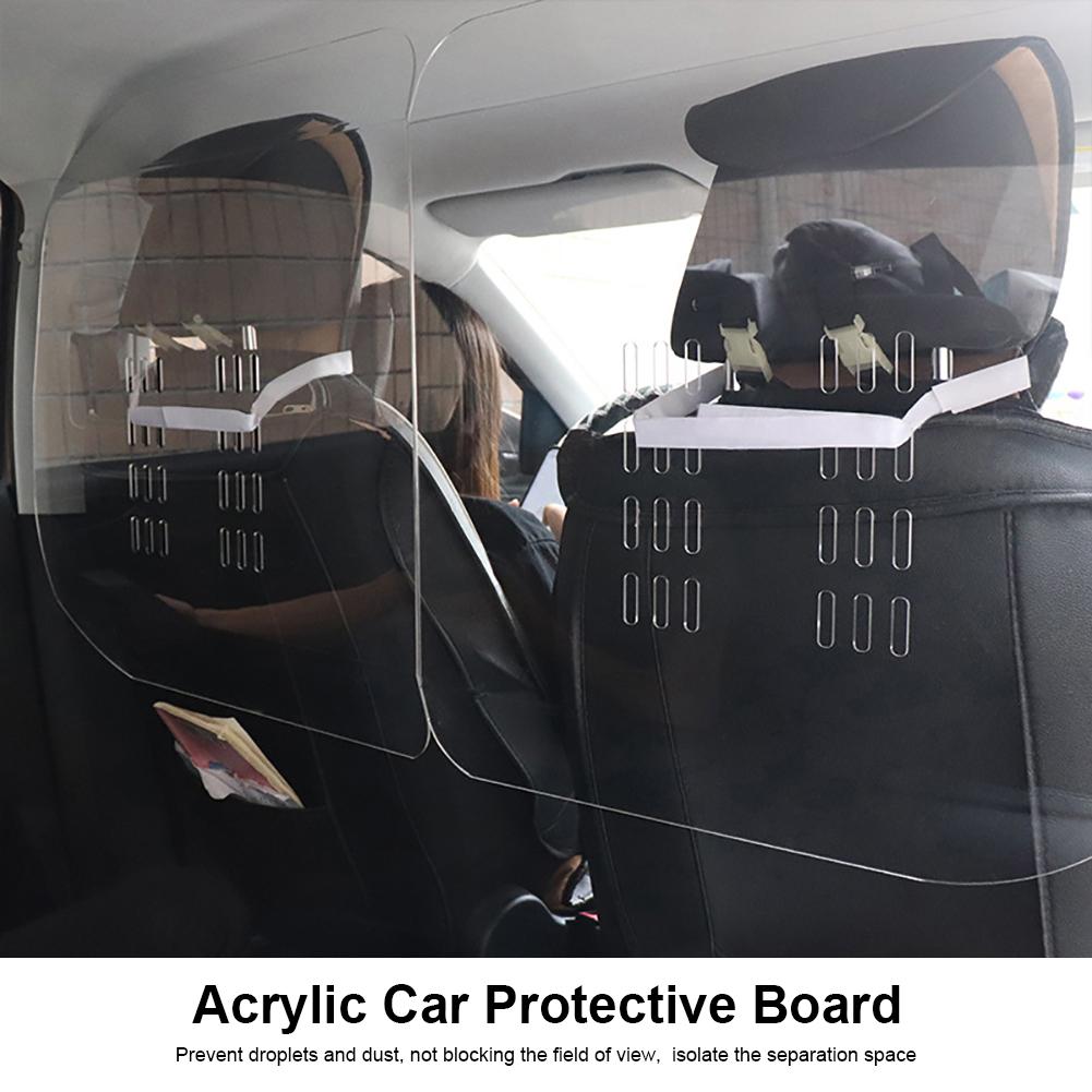 Car Transparent Protective Shield Completely Wrap Automotive Isolation Film Cover Splash Prevention Partition Board For Taxi