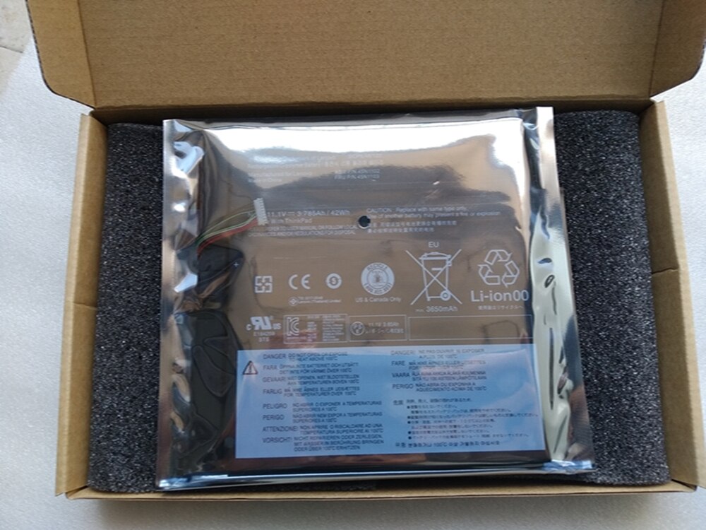 Batterie d&#39;ordinateur portable d&#39;origine 11.1V, 3,785ah, 42wh, 45N1102 45N1103, pour Lenovo ThinkPad X1 helix intégré