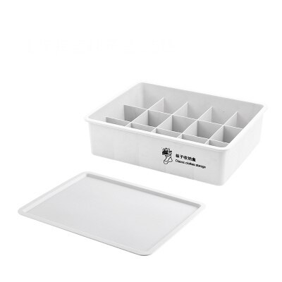 Sous-vêtements en plastique chaussettes cloison boîte de rangement empilable sous-vêtements finition boîte multi-fonctionnelle chambre rangement Organization: 13