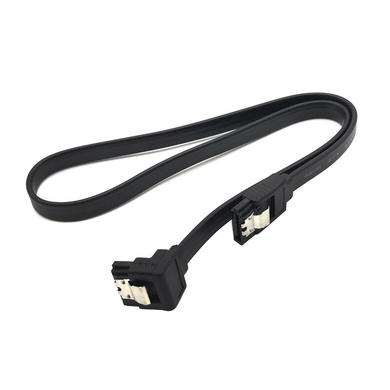 40cm SATA 3.0 Cable SATA 3.0 III SATA3 6GB/s Hard Drive Data Cable Cord SAS Cable Dual Channel Straight 90 Degree wire TSLM1: Bent