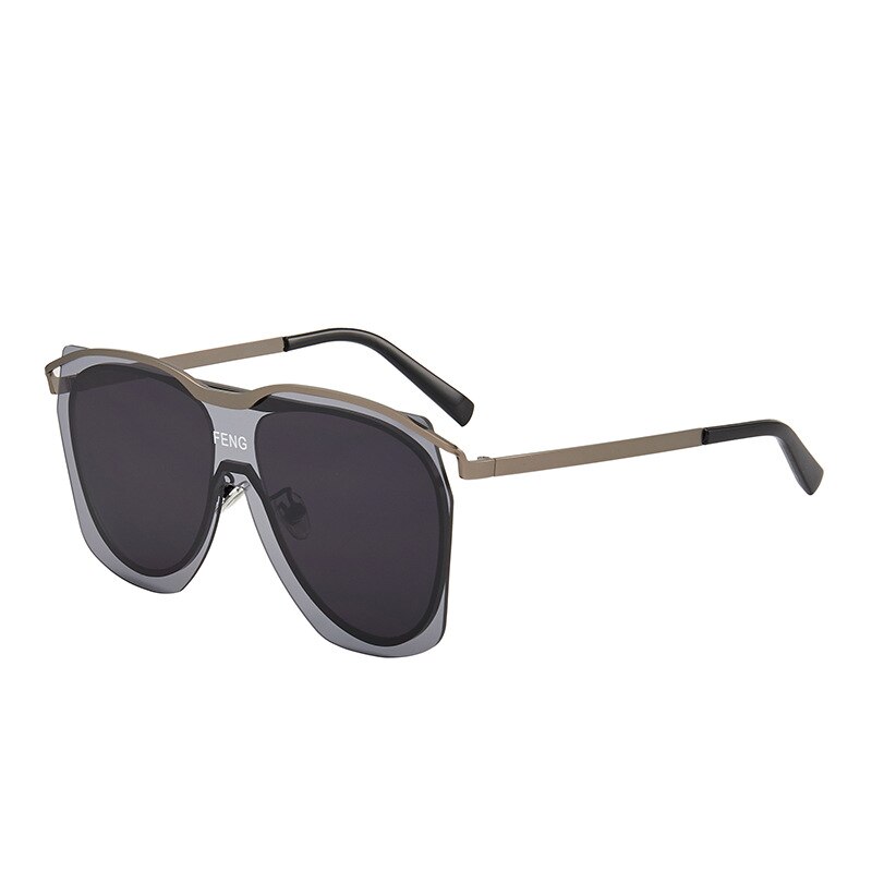 Zonnebril dames gepolariseerde zonnebril heren retro metalen montuur ronde zonnebril dames  uv400 zomer stijl: Zwart