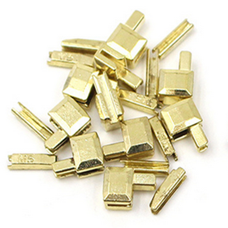 10 sets 3 # 5 # 8 # Metalen ritssluiting Slider-bevestigingen voor het onderhoud van metalen ritssluitingen: 8# / Antiek Messing