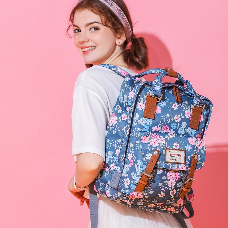 Vrouwen Koreaanse Stijl Rugzak Voor Meisjes Bloemen Schooltassen Voor Tiener Meisje Reizen Vrouwelijke Rugzak Vrouwen Mochila Laptop Tas