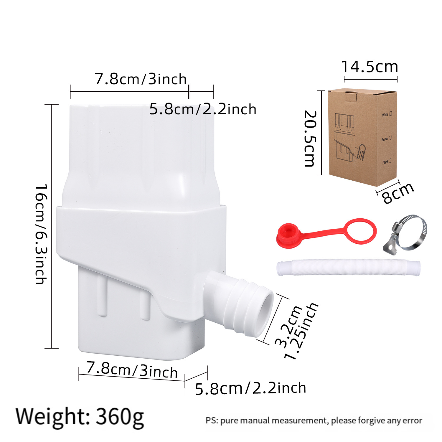 Regenwateropvang Regenpijp Omschakelsysteem Tuingoot Afvoerslangverzamelaar voor regenpijp Water geven Dak Wateroogsten