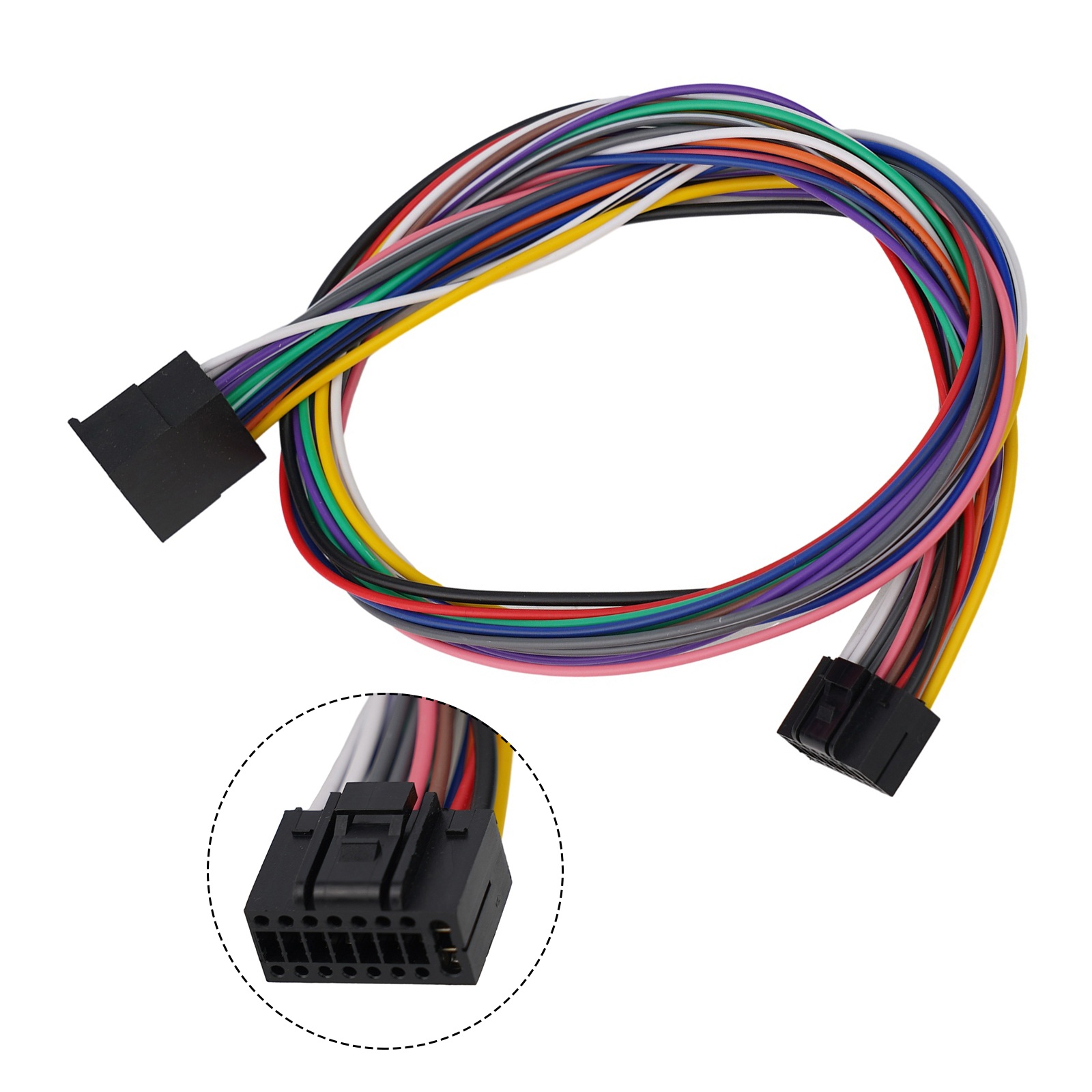 16Pin Autoradio Radio ISO Kabelboom Uitbreiding 60 cm Kabel Voor Android Speler 60 cm Vervanging Auto Onderdelen