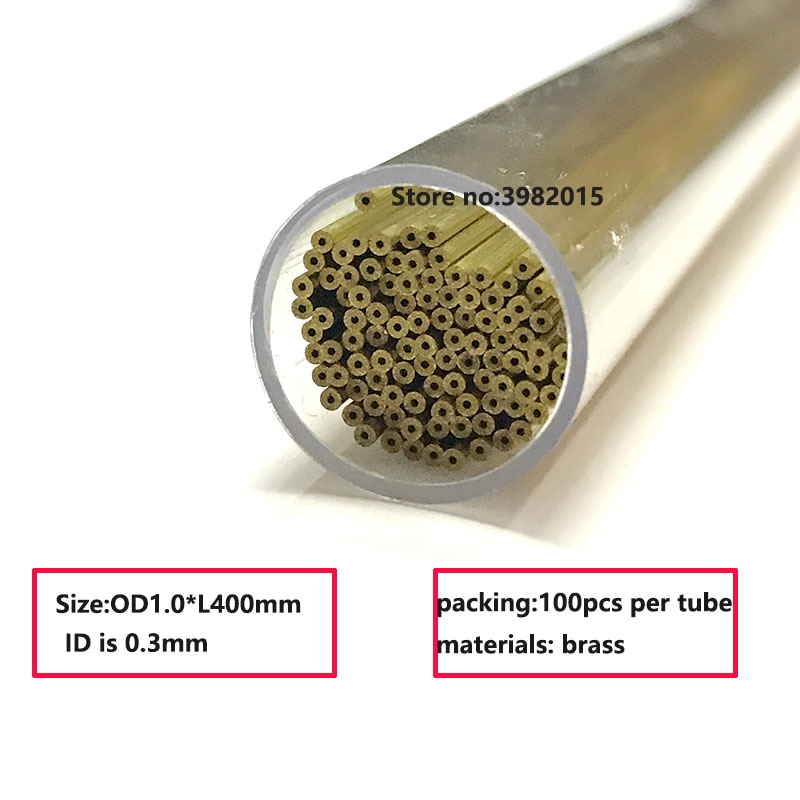 Furo de bronze do comprimento do tubo od1.0 * 400mm do elétrodo da perfuração único para a máquina de perfuração de edm