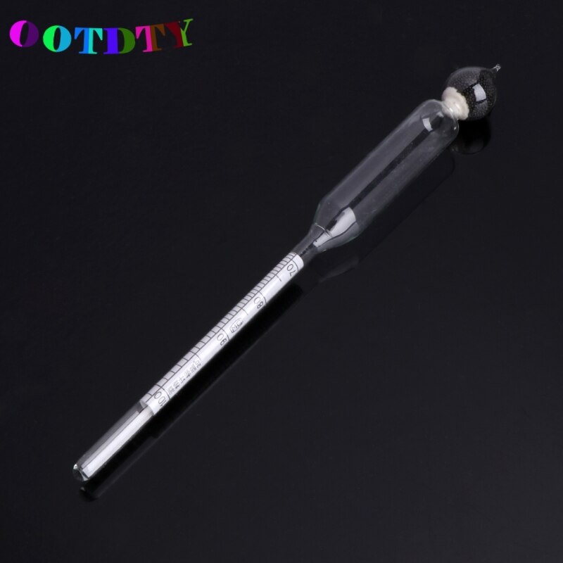 Ootdty 3 stk/sæt 0-100%  hydrometer alkoholmåler tester sæt alkoholkoncentrationsmåler + termometerstøtte
