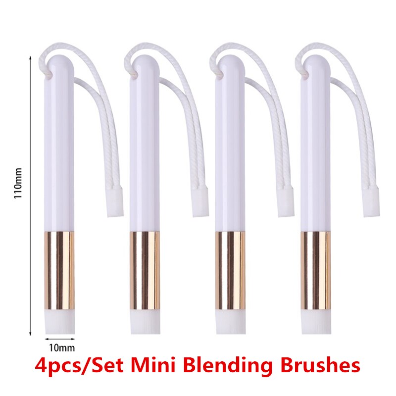 Juego de Mini brochas de mezcla útiles, estante para mezclar tinta, fácil, tarjetas de álbum de recortes, herramientas de mano para pintar,: 4pcs golden
