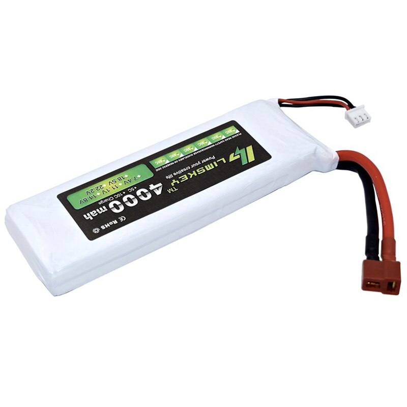 Limskey 3S 11.1 v 4000mah batterie Lipo 35c pour hélicoptère quatre axes RC voiture bateau puissance T/XT60/JST Plug 3s lipo batterie 11.1 v