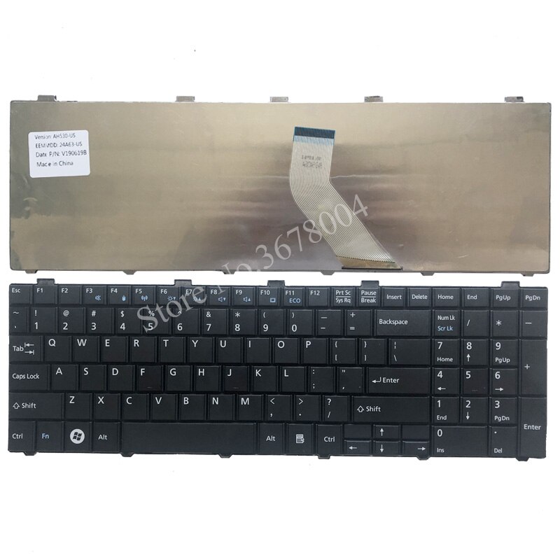 US Keyboard For Fujitsu Lifebook AH530 AH531 NH751 A530 A531 Black English Laptop Keyboard