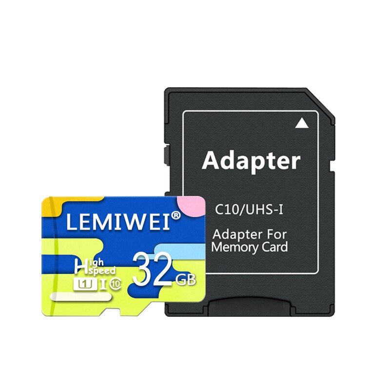 Lemiwei Vier Kleur Top Geheugenkaart 32 Gb Tf Card 64 Gb Flash Card 8 Gb 16 Gb Klasse 10 Waterdichte De Kleur Voor Telefoon: 32GB