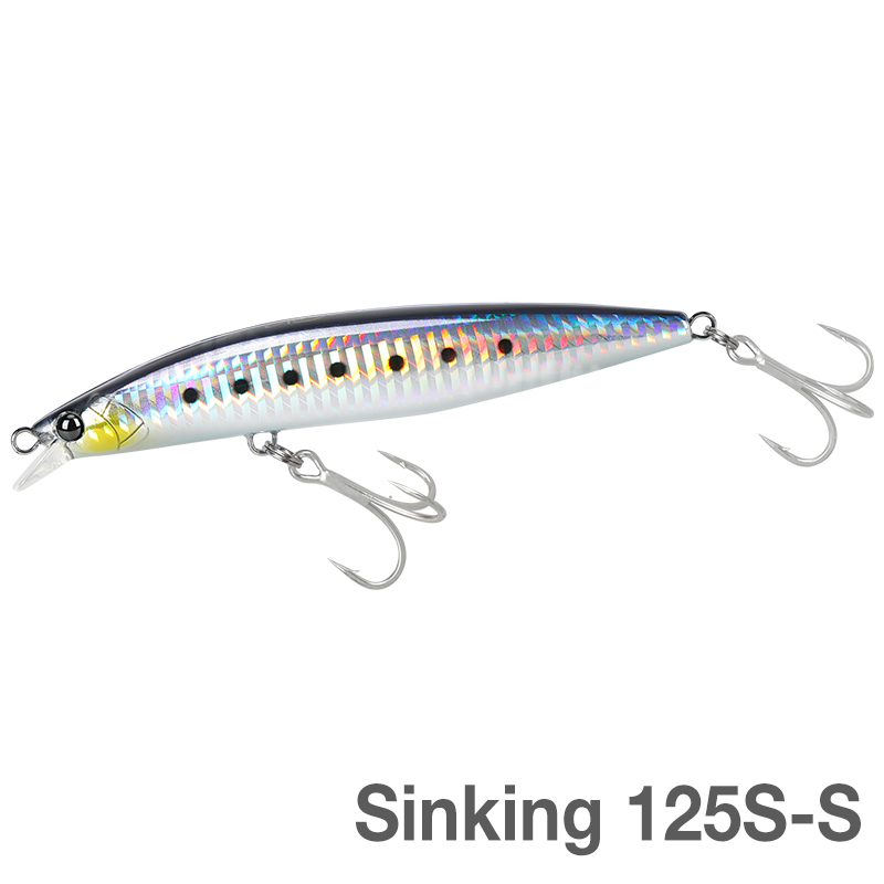 TSURINOYA High Strength Ultra-long Casting Sinking Minnow Stinger 125S 125mm 28g Saltwater Fishing Lure Artificial Hard Baits: Burlywood