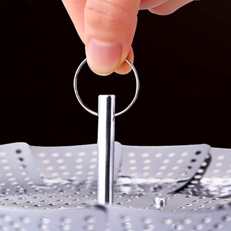 Stainless Steel Steam Basket Vegetable Kitchen Fruit Food Basket Mesh Steamer Rack Cooking Steam Accessories For Kitchen