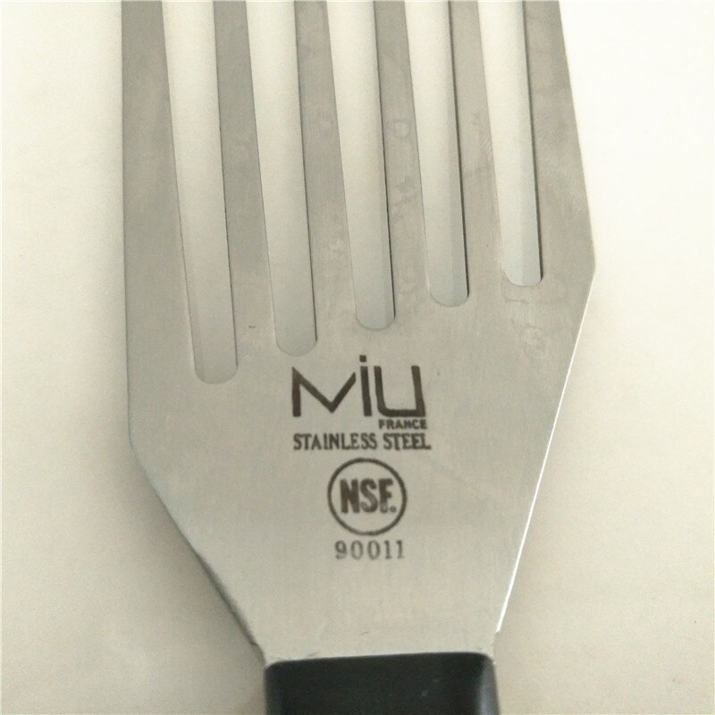 Stainless Steel 11" Thin Flexible Blade - Angled Slotted Turner - (90011)