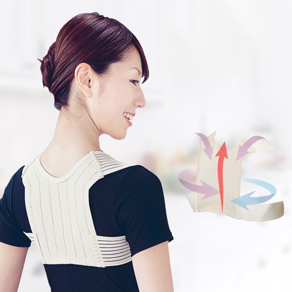 Spine Soft Older Adult Humpback Prevents Slouching Belt Office Relieving Pain Shoulder Posture Corrector Back Support Piggyback