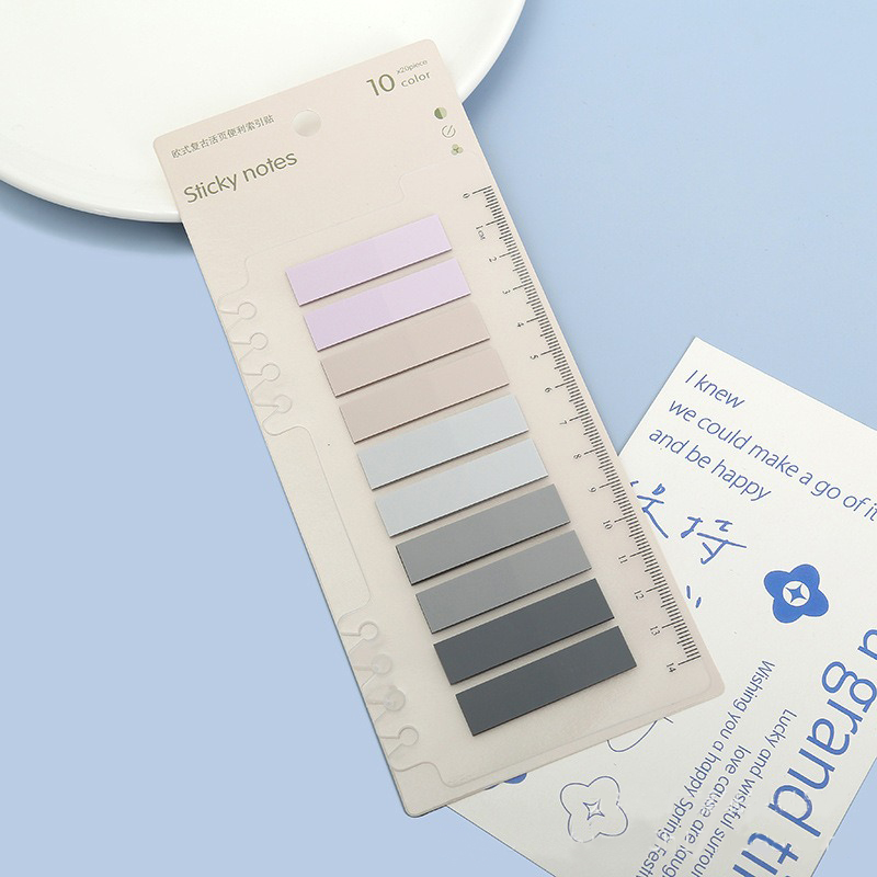 200-2000 feuilles Index Transparent bloc-notes créatifs bureau école papeterie autocollants auto-adhésifs postés bloc-notes collants: Black